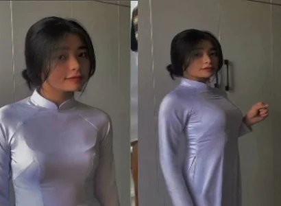 Em nữ sinh áo dài phê không tả